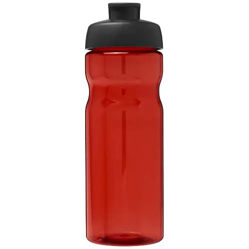 Borraccia sportiva da 650ml in plastica riciclata di alta qualità con coperchio ermetico e chiusura flip