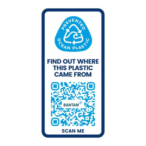 Borraccia sportiva da 650ml realizzata in plastica riciclata con coperchio e beccuccio