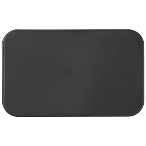 Porta pranzo in plastica e bioplastica da canna da zucchero con fascia di chiusura in plastica riciclata 180x110x60mm