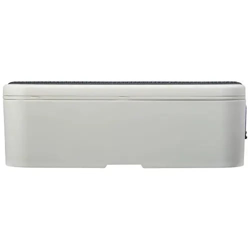 Porta pranzo in plastica e bioplastica da canna da zucchero con fascia di chiusura in plastica riciclata 180x110x60mm