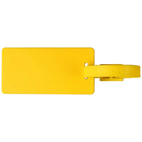 Etichetta per bagagli in materiale riciclato disponibile in diversi colori