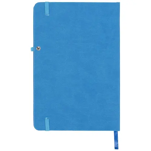 Block notes A5 con 128 fogli a righe color crema con copertina rigida e chiusura ad elastico