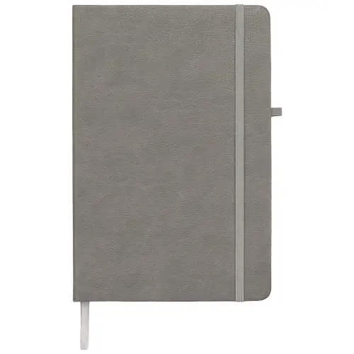 Block notes A5 con 128 fogli a righe color crema con copertina rigida e chiusura ad elastico