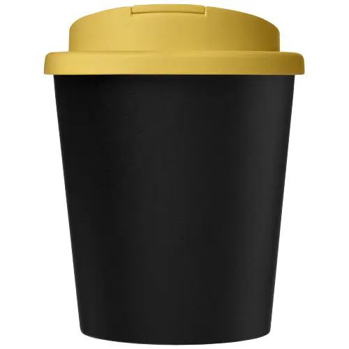 Bicchiere termico Espresso a doppia parete con coperchio a vite da 250ml in plastica PP riciclata al 100%