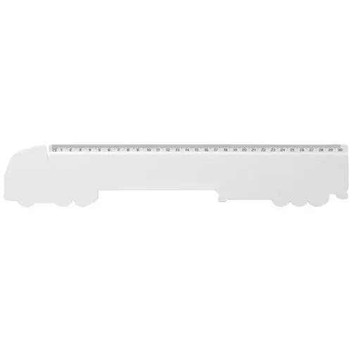 Righello da 30 cm in plastica riciclata a forma di camion