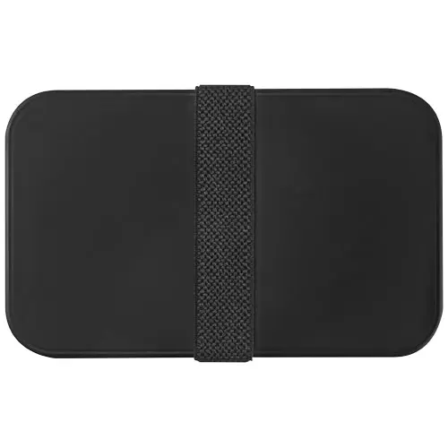 Porta pranzo con due scomparti in plastica priva di BPA e fascia di chiusura in RPET da 700ml 