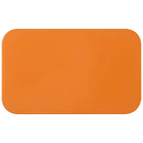 Porta pranzo con due scomparti in plastica priva di BPA e fascia di chiusura in RPET da 700ml 