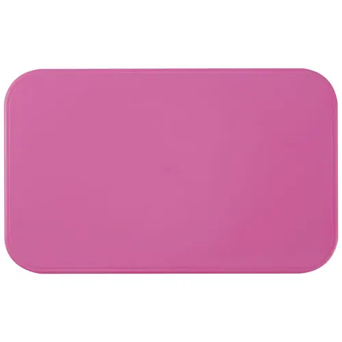 Porta pranzo con due scomparti in plastica priva di BPA e fascia di chiusura in RPET da 700ml 