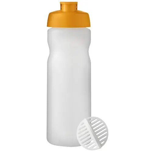Borraccia sportiva da 650 ml con sfera shaker e coperchio a scatto 