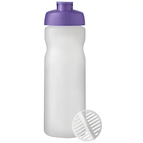 Borraccia sportiva da 650 ml con sfera shaker e coperchio a scatto 
