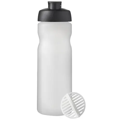 Borraccia sportiva da 650 ml con sfera shaker e coperchio a scatto 