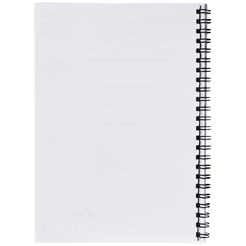 Block notes Desk-Mate A4 con rilegatura a sprirale nera e copertina e fogli totalmente personalizzabili