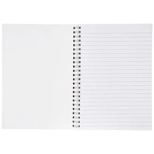 Block notes A4 Desk-Mate con spirale nera e con 50 fogli e copertina impermeabile totalmente personalizzabili