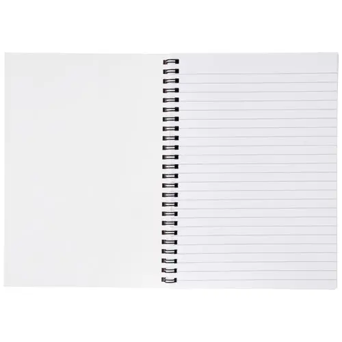 Block notes A4 Desk-Mate con spirale nera e con 50 fogli e copertina impermeabile totalmente personalizzabili