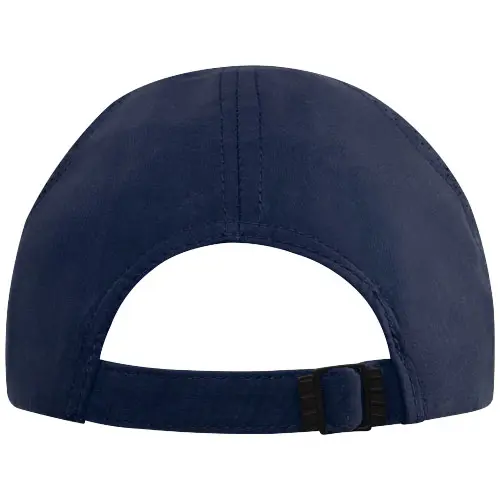 Cappellino in materiale riciclato visiera sandwich precurvata fori per l'areazione fibbia in metallo