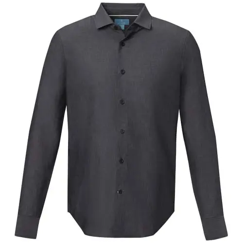 Camicia ELEVATE CUPRITE da uomo a maniche lunghe in cotone biologico popeline da 121gr