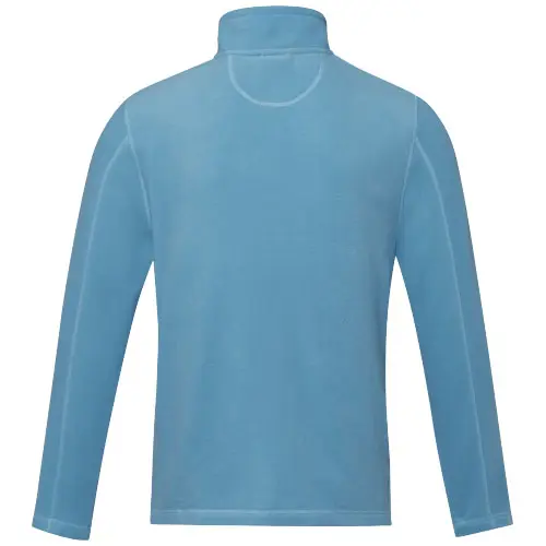 Giacca da uomo in pile con zip integrale in materiale riciclato certificato