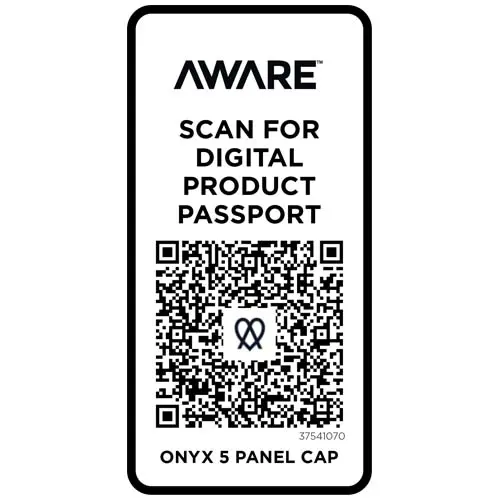 Cappellino in tessuto riciclato a 5 pannelli con chiusura in fibbia di metallo