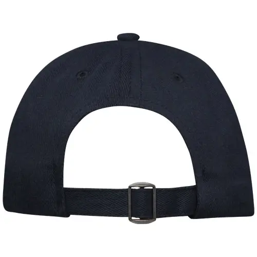 Cappellino in tessuto riciclato a 5 pannelli con chiusura in fibbia di metallo