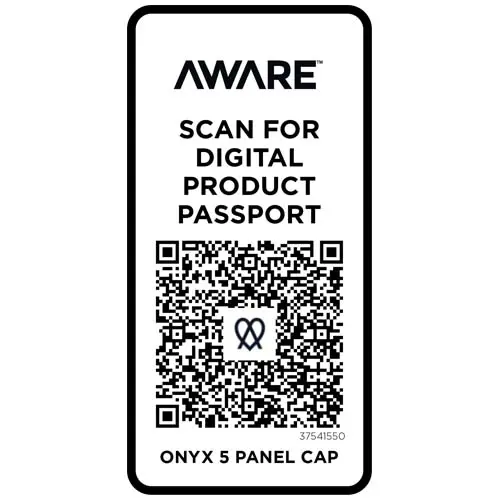 Cappellino in tessuto riciclato a 5 pannelli con chiusura in fibbia di metallo