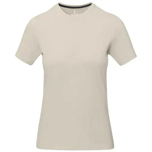 T-shirt da donna colori assortiti a girocollo con cucitura decorativa 100% cotone 160gr