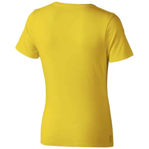 T-shirt da donna colori assortiti a girocollo con cucitura decorativa 100% cotone 160gr