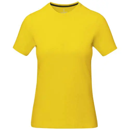 T-shirt da donna colori assortiti a girocollo con cucitura decorativa 100% cotone 160gr