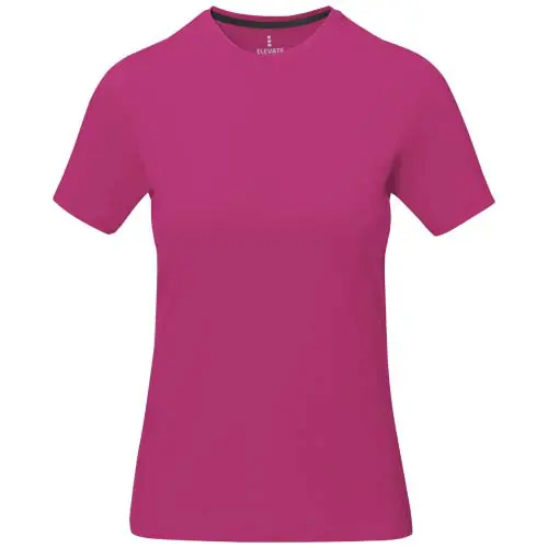 T-shirt da donna colori assortiti a girocollo con cucitura decorativa 100% cotone 160gr