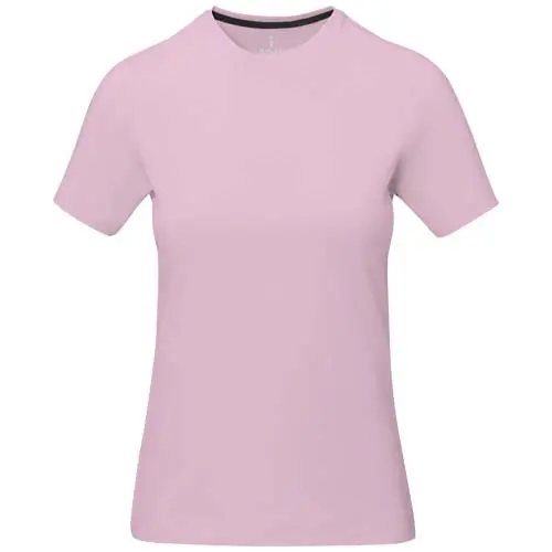T-shirt da donna colori assortiti a girocollo con cucitura decorativa 100% cotone 160gr