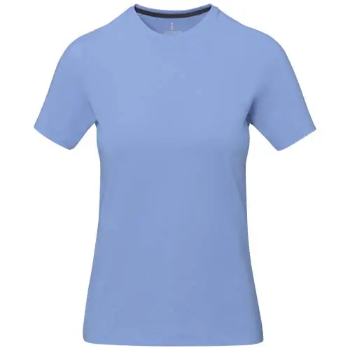 T-shirt da donna colori assortiti a girocollo con cucitura decorativa 100% cotone 160gr