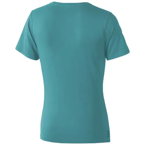 T-shirt da donna colori assortiti a girocollo con cucitura decorativa 100% cotone 160gr