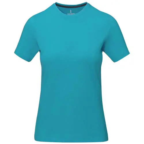 T-shirt da donna colori assortiti a girocollo con cucitura decorativa 100% cotone 160gr
