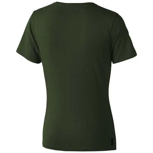 T-shirt da donna colori assortiti a girocollo con cucitura decorativa 100% cotone 160gr