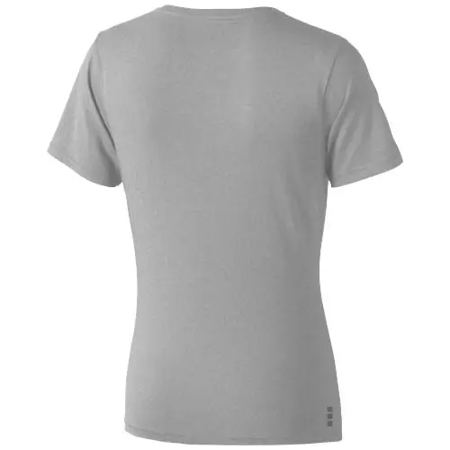 T-shirt da donna colori assortiti a girocollo con cucitura decorativa 100% cotone 160gr