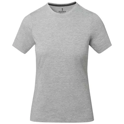 T-shirt da donna colori assortiti a girocollo con cucitura decorativa 100% cotone 160gr