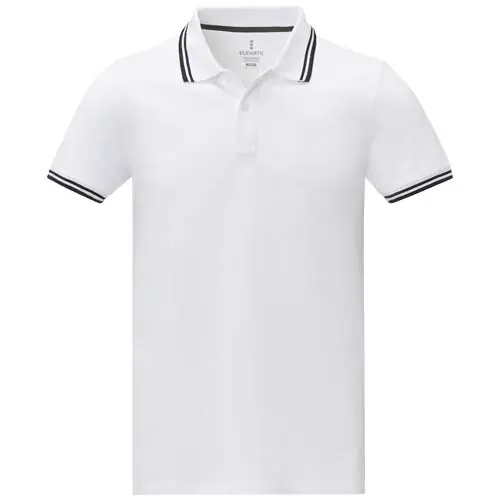 Maglietta polo da uomo colori assortiti in tessuto piqué a maniche corte taglio regolare 100% cotone 200gr