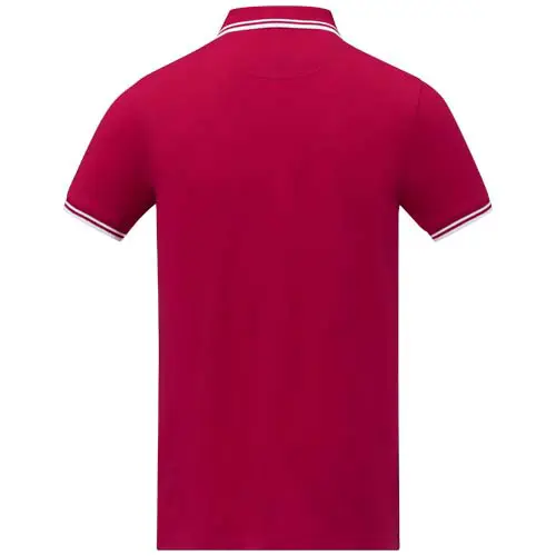 Maglietta polo da uomo colori assortiti in tessuto piqué a maniche corte taglio regolare 100% cotone 200gr