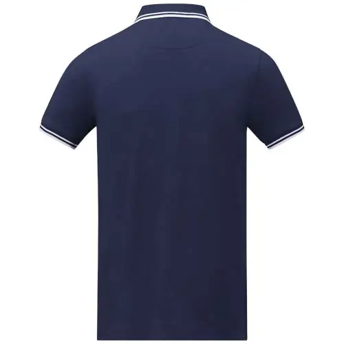 Maglietta polo da uomo colori assortiti in tessuto piqué a maniche corte taglio regolare 100% cotone 200gr