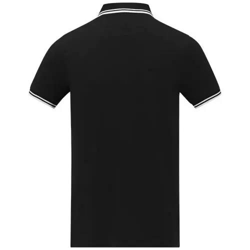 Maglietta polo da uomo colori assortiti in tessuto piqué a maniche corte taglio regolare 100% cotone 200gr