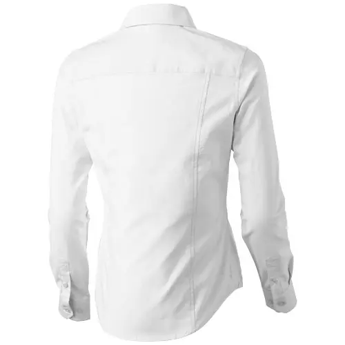 Camicia da donna a maniche lunghe colori assortiti taglio sfiancato 100% cotone 142gr