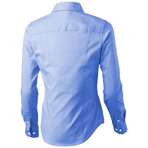 Camicia da donna a maniche lunghe colori assortiti taglio sfiancato 100% cotone 142gr