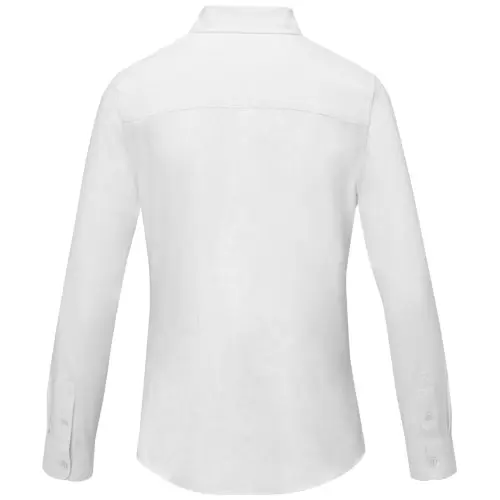 Camicia da donna a maniche lunghe colori assortiti taglio sfiancato in cotone e poliestere 130gr