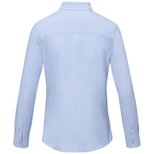Camicia da donna a maniche lunghe colori assortiti taglio sfiancato in cotone e poliestere 130gr
