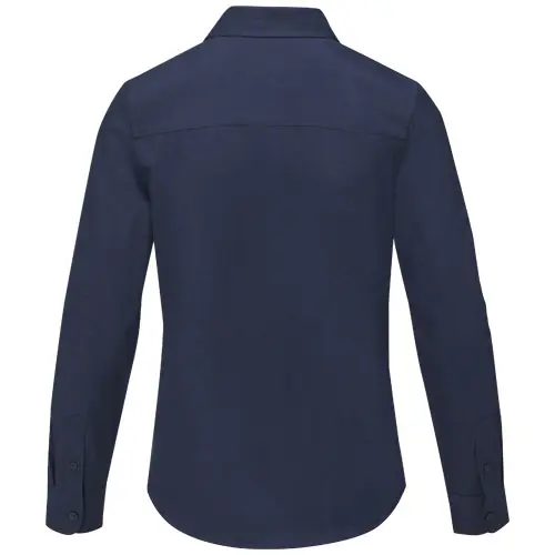 Camicia da donna a maniche lunghe colori assortiti taglio sfiancato in cotone e poliestere 130gr