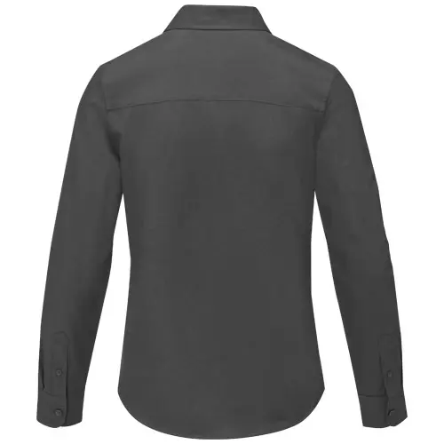 Camicia da donna a maniche lunghe colori assortiti taglio sfiancato in cotone e poliestere 130gr