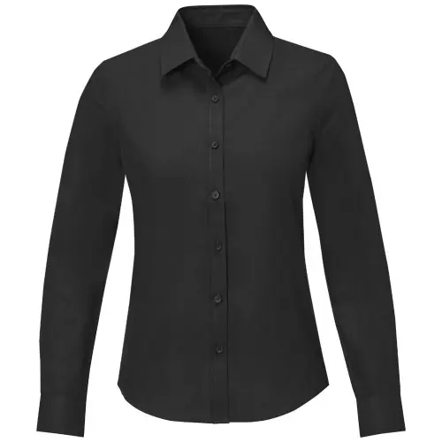 Camicia da donna a maniche lunghe colori assortiti taglio sfiancato in cotone e poliestere 130gr