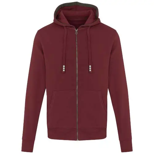 Felpa ELEVATE ARORA unisex in cotone e poliestere pregiati con cappuccio e tasche con chiusura a zip da 300gr