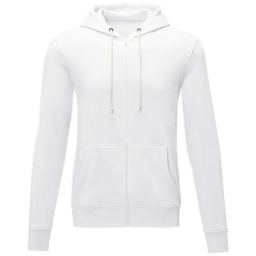 Felpa da uomo colori assortiti con cappuccio e cerniera in cotone e poliestere 240gr