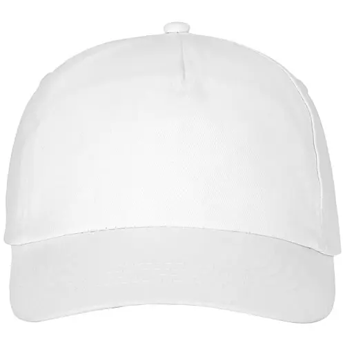 Cappellino con visiera in cotone 175gr a 5 pannelli con chiusura a velcro