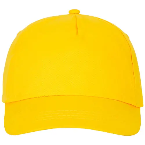 Cappellino con visiera in cotone 175gr a 5 pannelli con chiusura a velcro